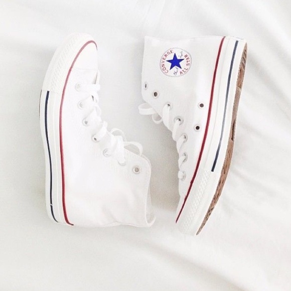Converse Shoes - White high top converse